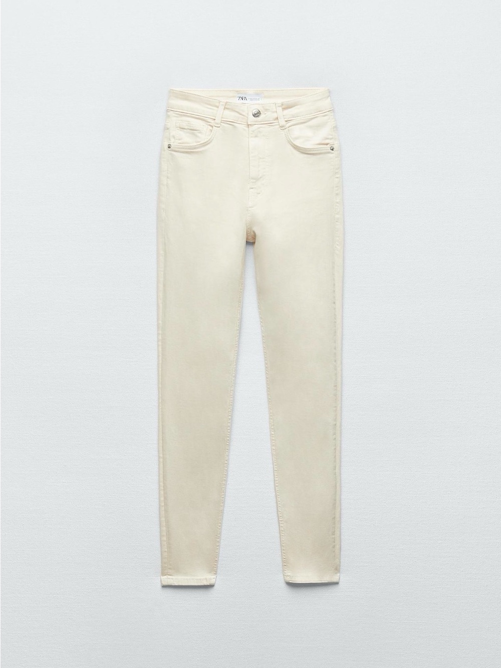 Zara | Slim Cream Skinny Jeans